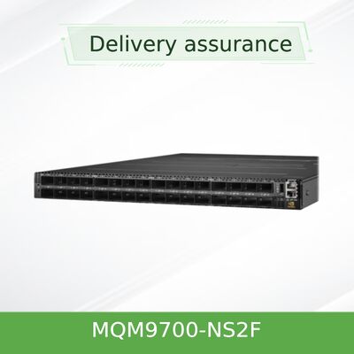NVIDIA MQM9700-NS2F 64ポート 400Gb/s InfiniBandスイッチ SHARPv3テクノロジー搭載 1Uフォームファクタ