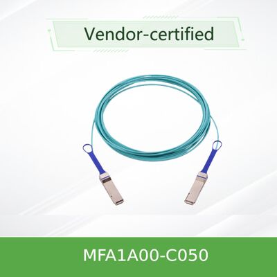 NVIDIA Mellanox MFA1A00-C050 100Gb/s QSFP28 AOC Active Optical Cable100GbE Network Card