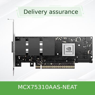 NVIDIA ConnectX-7 MCX75310AAS-NEAT デュアルポート 400Gb/s インフィニバンド&イーサネット スマートアダプター