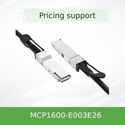 NVIDIA Mellanox MCP1600-E003E26 100Gb/s QSFP28 パッシブダイレクトアタッチ銅線ケーブル – 3m, EDR InfiniBand, 低遅延, データセンター相互接続向けほぼゼロ消費電力