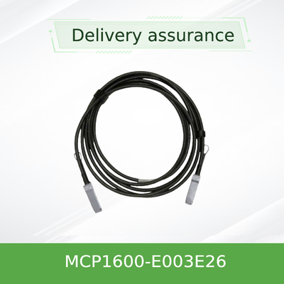Mellanox MCP1600-E003E26 100Gb/s QSFP28 パッシブ DAC ケーブル – 3m、26 AWG、InfiniBand EDR & 100GbE 互換