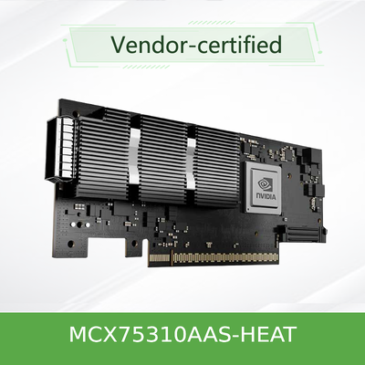 ConnectX‐7 MCX75310AAS‐HEAT 400G NDR スマート NIC 線内暗号化とPCIe Gen5