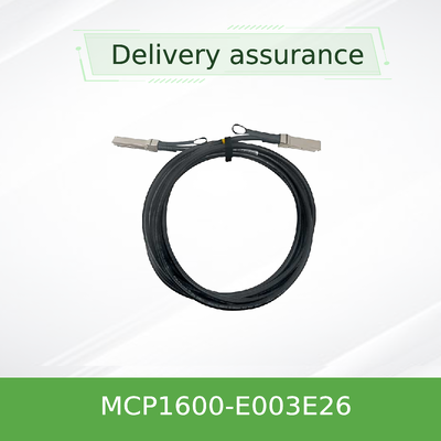 Mellanox MCP1600-E003E26 100Gb/s QSFP28 パッシブDACケーブル – 3m、26AWG、EDR InfiniBand