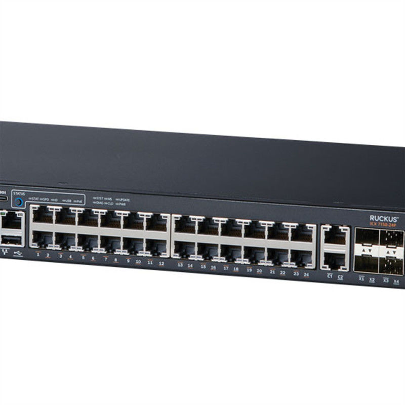 24P 4X1Gの騒ぎのネットワーク スイッチICX7150 10/100/1000Mbps RJ-45 PoE 370W