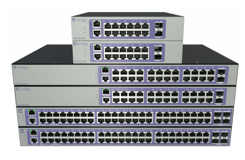 1000の基盤X SFP Extremeswitchingネットワーク16566 210の12T GE2 28 Gbps 20.8のMpps