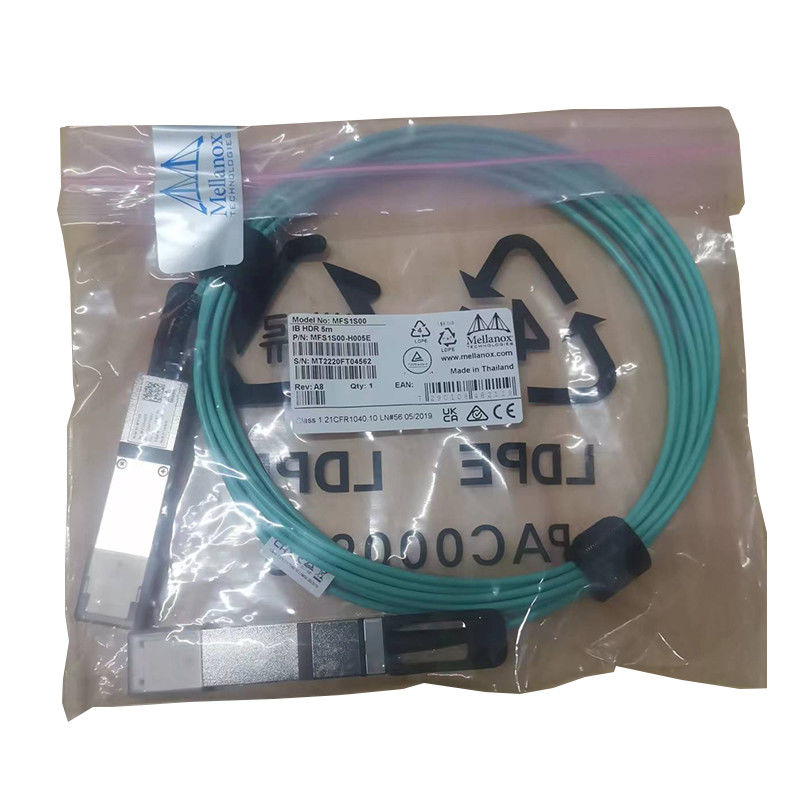 Nvidia Mfs1s00-Hxxxv 200GB/S Qsfp56 Mmf Aoc Mfs1s00-H010e アクティブ・オプティカルケーブル,最大200gbps,Qsfp56からQsfp56まで