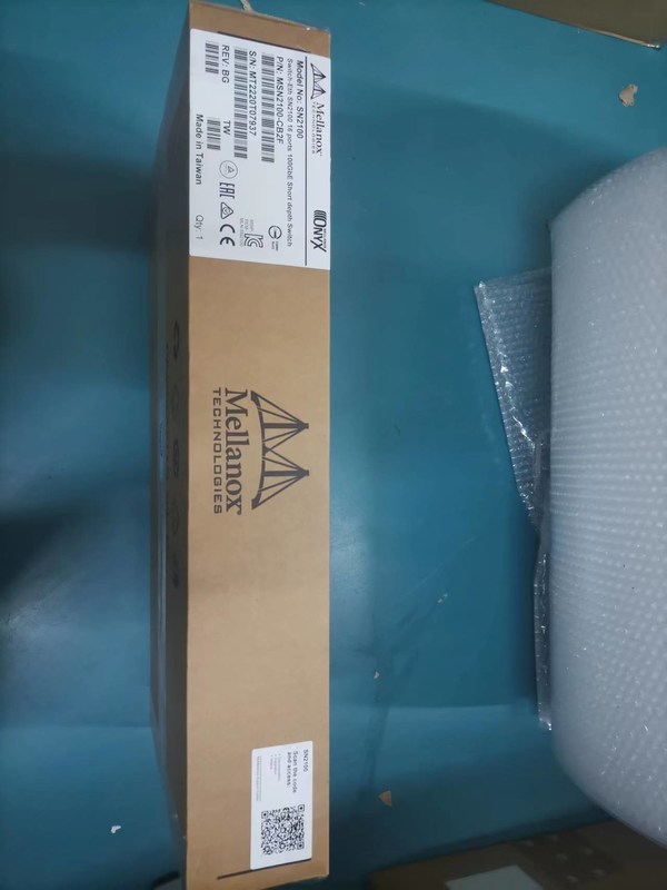 2中心の短い深さのメラノックス SN2000スイッチMSN2100-CB2F 100GbE 1U 16 QSFP28は2 AC PSUs X86を左舷に取る