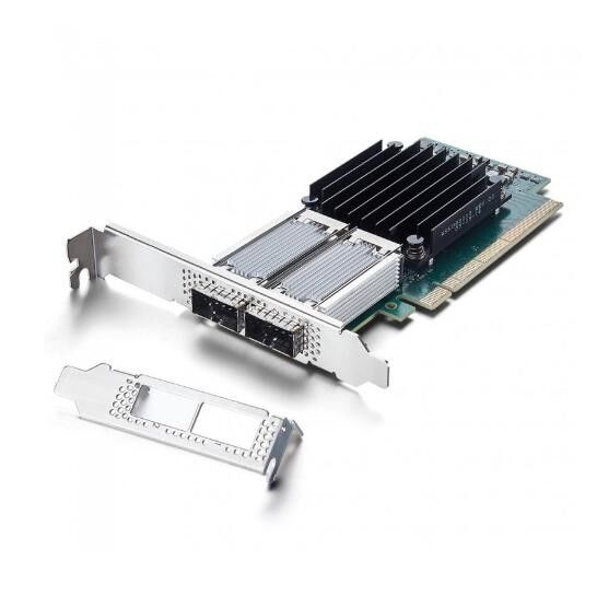 PCIe3.0 X16 ConnectX-4 ENのイーサネットメラノックス NicはMCX416A-CCAT 100GbE QSFP28を梳く