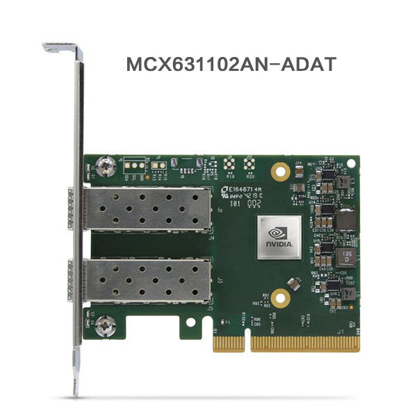 25GB Nic メラノックスのネットワーク カードMCX631102AN-ADATデュアル ポートSFP28 PCIE 4.0 X8