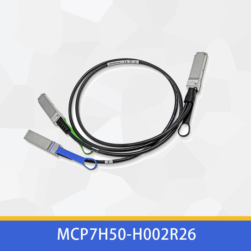 2m HDR100 Mellanox DACケーブルの直接付加繊維ケーブルMCP7H50-H002R26 MCP7H50-V0xxR QSFP56