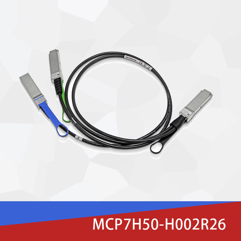 2m HDR100 Mellanox DACケーブルの直接付加繊維ケーブルMCP7H50-H002R26 MCP7H50-V0xxR QSFP56