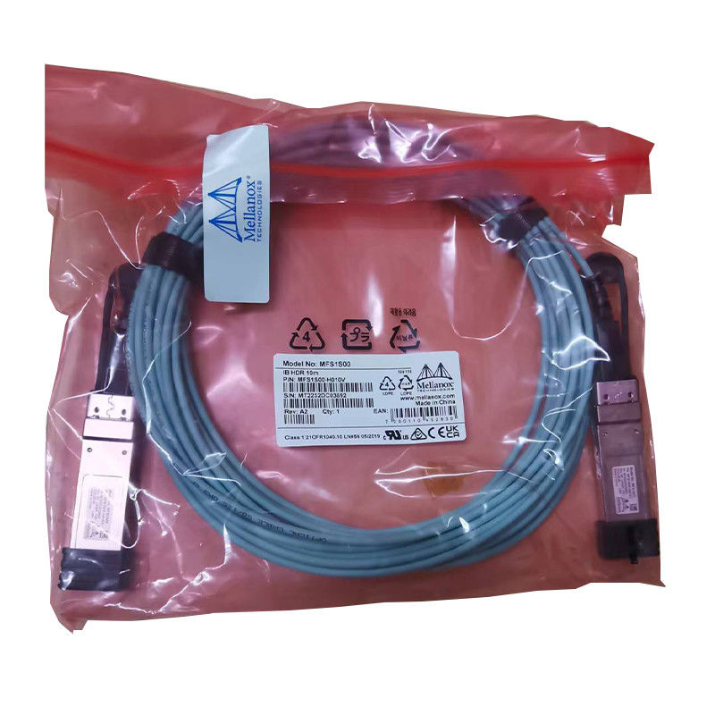 Mellanox AOC DACケーブルMFS1S00-H015V Aoc繊維ケーブルの速く有効なデータ センタの関係100GbE 25GbE