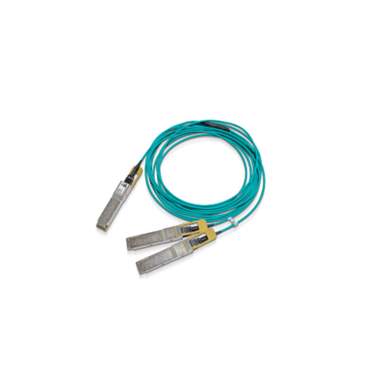MFS1S50-H010V Aocケーブル200GbEへの2xQSFP56 MMF Mellanox AOCケーブルへの2x100GbE QSFP56