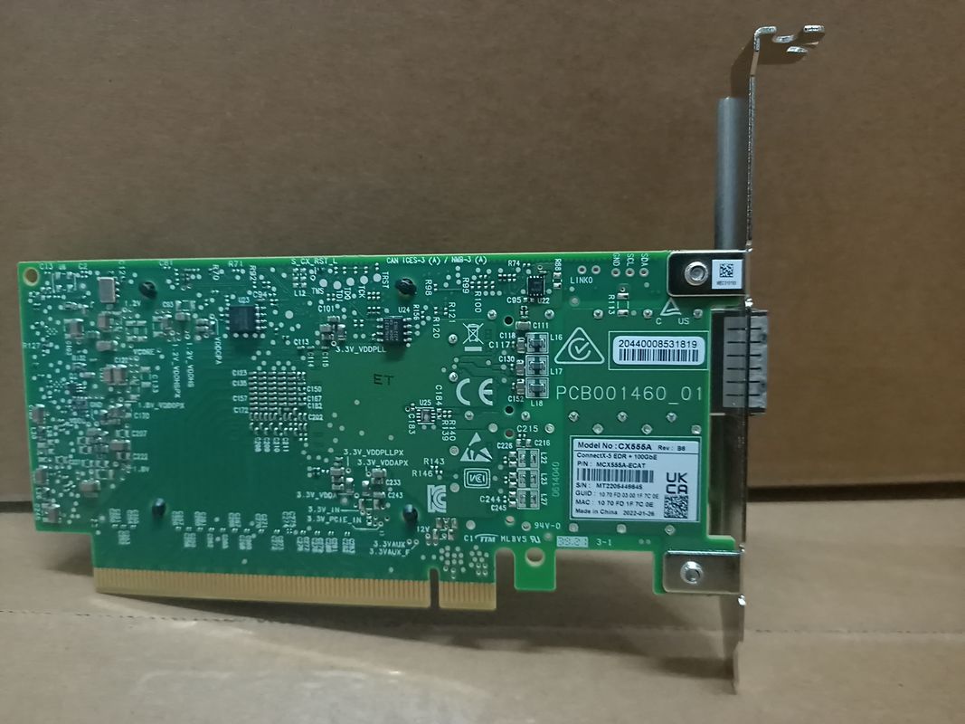 MCX4121A-XCAT ConnectX-4 Lx EN Mellanoxのネットワーク カード10GbEデュアル ポートSFP28 PCIe3.0 X8