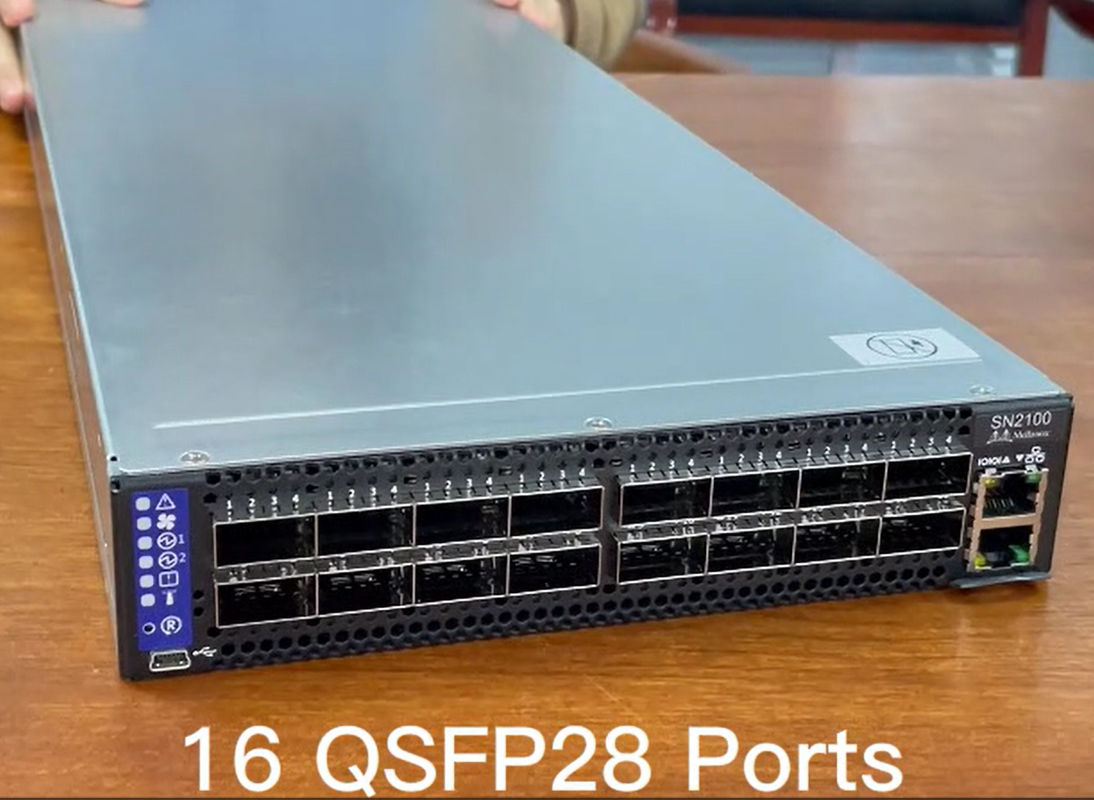 MSN2100-CB2F Mellanoxのネットワーク スイッチ スペクトルはMellanoxカードとの1001U開いたイーサネットを基づかせていた