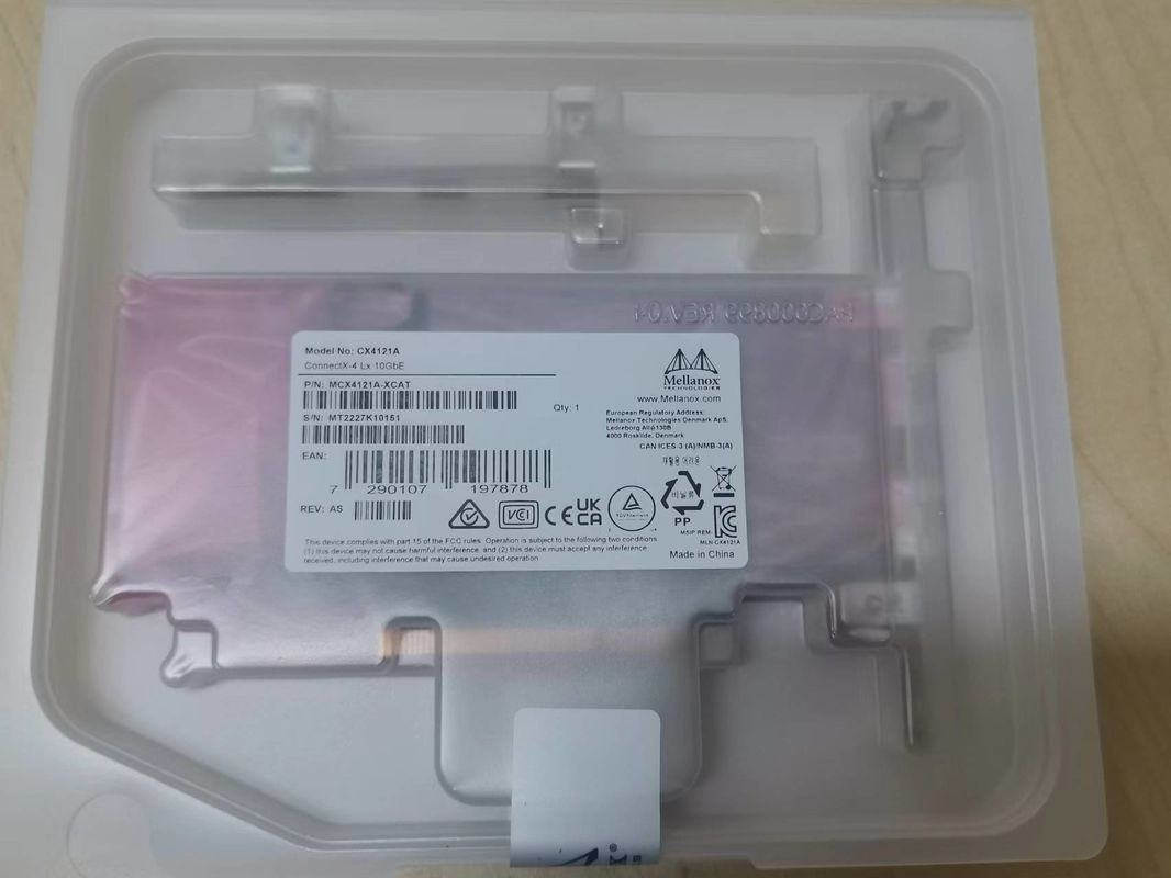 MCX4121A-ACAT ConnectX®-4 Lx EN Nic ネットワークインターフェースカード 25GbE 双ポート SFP28