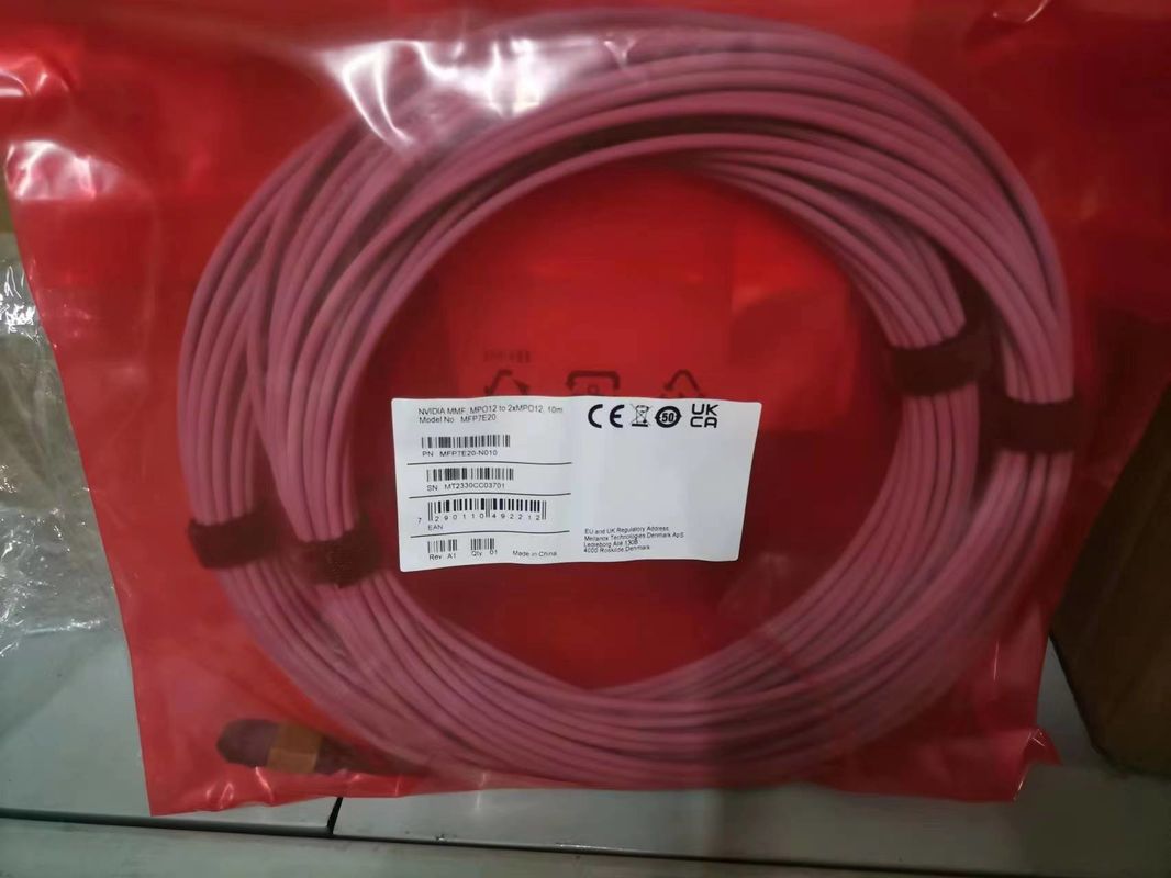 メラノックス DACケーブル MCA4J80-N005 アクティブ銅ケーブル IB ツインポート NDR 800Gb/s OSFP 5m