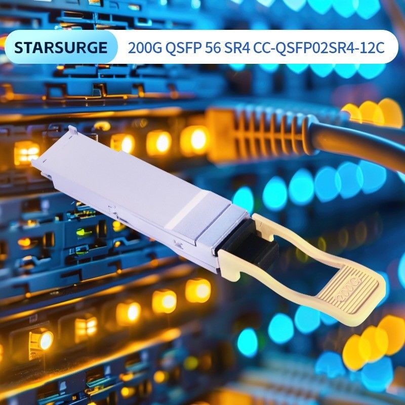 データセンターインターコネクトソリューション 200G QSFP56 SR4 オプティカルトランシーバー