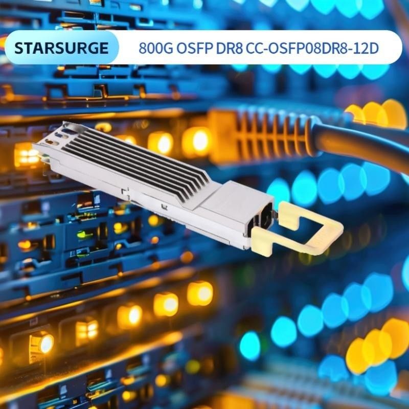 コンピューティングインターコネクト 800Gbps OSFP オプティカルトランシーバー ホットプラグ可能なダブルMTP8APCコネクタと高速データレート