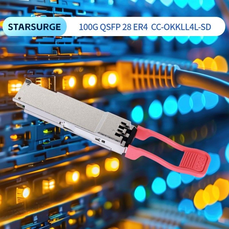 3.3V DC電源コンピューティングインターコネクト 100G QSFP28 BIDI SRトランシーバー データセンター用ホットプラグ可能な光学モジュール