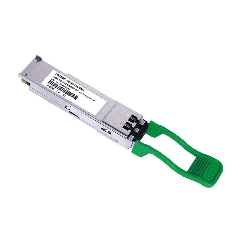 100G QSFP28 2km CWDM4 光ファイバートランシーバー イーサネット ネットワーク パワー ≤3.5W 最低得債 ≤3.5W 2km 範囲 原