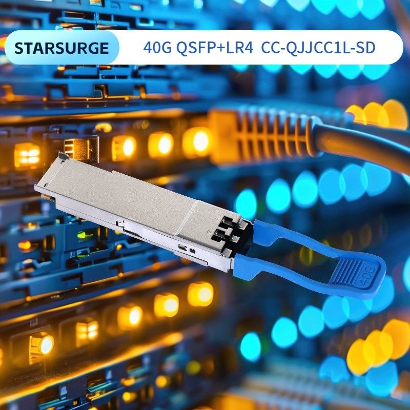 40Gb/s QSFP マルチモード光学モジュール BIDI 850/908nm オプティカルトランシーバー デュプレックス LC IPネットワーク OM3 の 70m まで OM4 の 100m まで