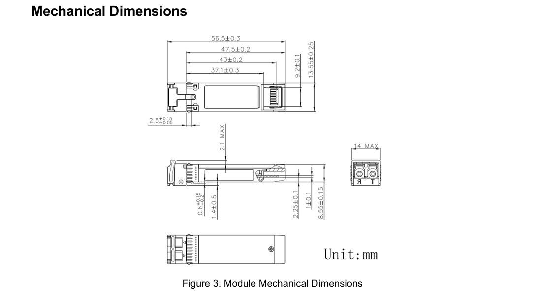 10km シングルモード 25G SFP28 オプティカルトランシーバー プロトコル準拠 SFF-8472 スピードLCコネクタ CE FCC RoHS認証