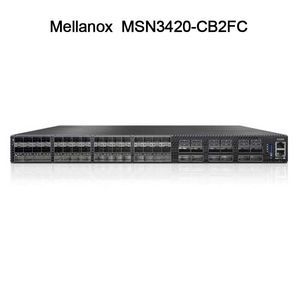マックススピード 100g Nvidia Spectrum-2 ベース 1U オープン イーサネット スイッチ キュムルス Linux 48 SFP28 12 QSFP28 ポート MSN3420-CB2FC