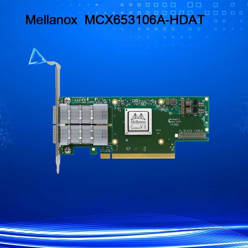ConnectX-6 MCX653106A-HDAT VPI Mellanox ネットワークカード 200Gb/s InfiniBand および Ethernet アダプター