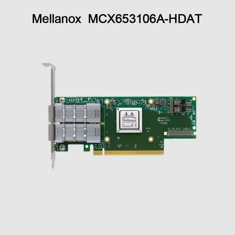 ConnectX-6 MCX653106A-HDAT VPI Mellanox ネットワークカード 200Gb/s InfiniBand および Ethernet アダプター