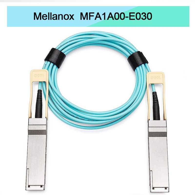 VCSELベース QSFP Mellanox AOCケーブル MFA1A00-E030 IB EDR 最大100Gb/s