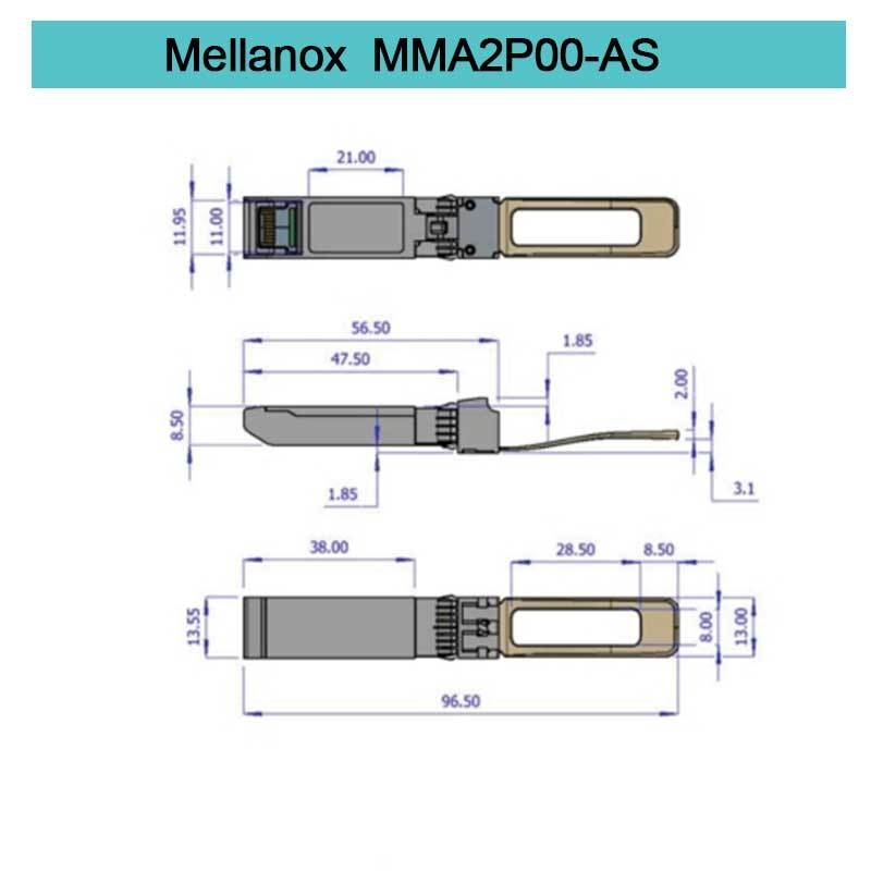 プラグイン可能なメラノックス SFPのトランシーバー モジュールMMA2P00-AS 25GbE LC-LCのSR 100mまで
