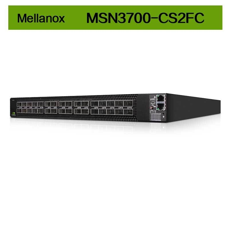 積雲のLinux 2 AC PSUs メラノックスネットワーク スイッチMSN3700 - CS2FC 100GbE 1U 32のQSFP28港