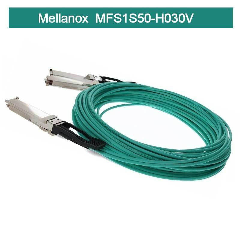 インフィニバンド Mellanox AOC MFS1S50-H030V VPI HDR&ETH 2x100Gb/S 30M QSFP56 新品・オリジナル
