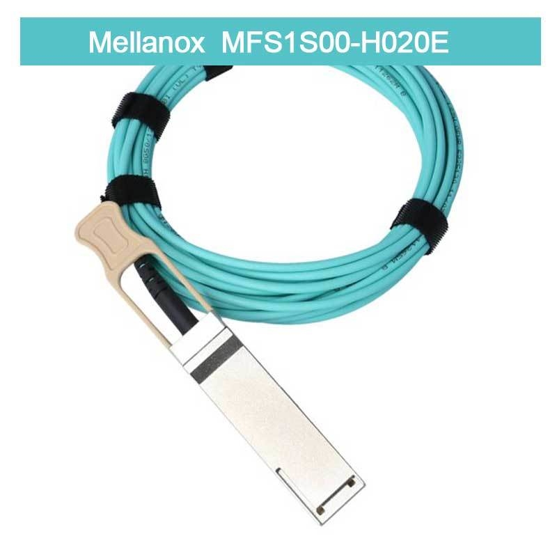 低レイテンシー Mellanox AOCケーブル MFS1S00-H020E スプリッターケーブル イーサネット 200GbE から 2x100GbE 20m