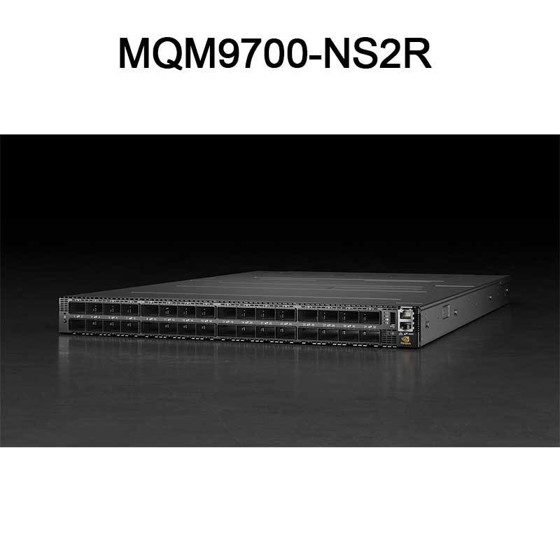 NVIDIA QM9700 1U による顧客要件に最適な Ndr 最大速度 400Gbps InfiniBand スイッチ MQM9700-NS2R 920-9B210-00RN-0M2