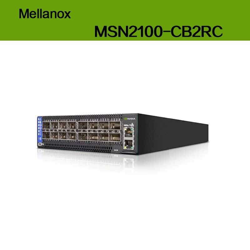 マックススピードEDR Nvidia Mellanoxスペクトル ベース 100gbe 1u Cumulus Linux MSN2100-CB2RC 16 Qsfp28 ポート付きオープンイーサネット スイッチ