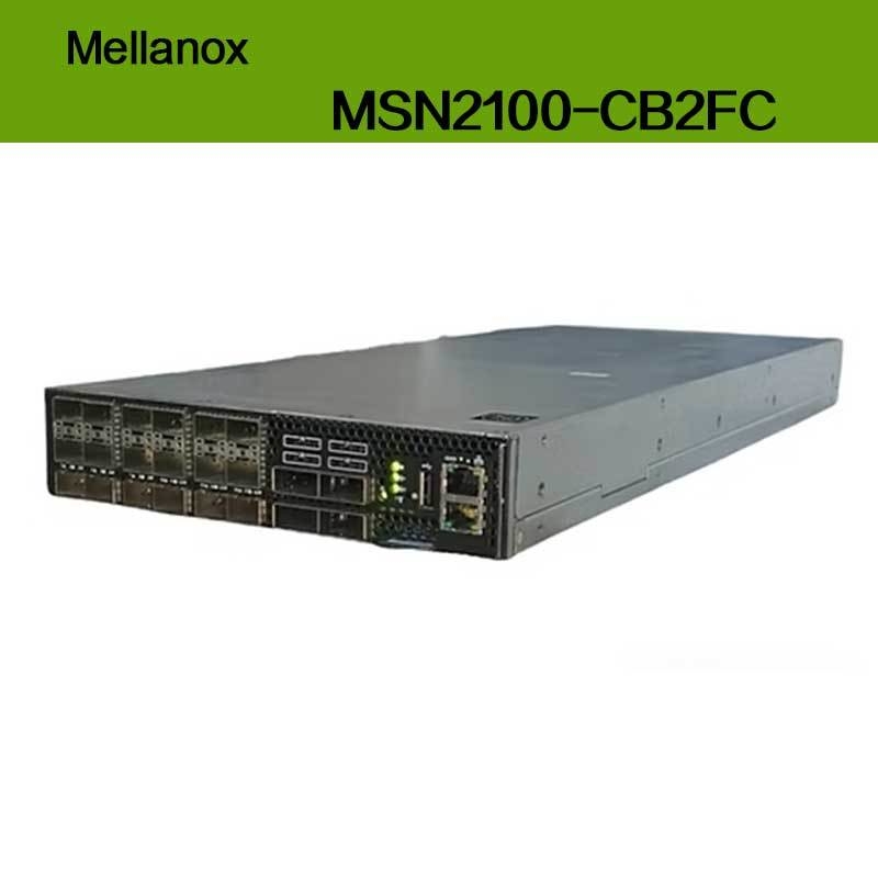 MSN2100-CB2FC Nvidia Spectrum 100GbE 1U スイッチ 1Gbps 最大速度 Cumulus Linux 16 QSFP28 ポート 2 AC PSU X86 2コア ショートデプス P2C エアフロー