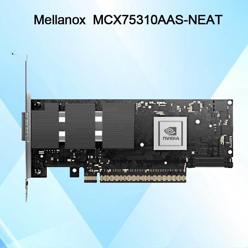 Nvidia Connectx-7 アダプター MCX75310aas-Neat (900-9X766-003N-SQ0) シングルポート OSfp インフィニバンド: Ndr 400GB/S (デフォルト速度) イーサネット: 400gbe