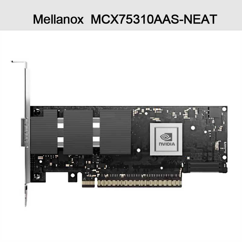Nvidia Connectx-7 アダプター MCX75310aas-Neat (900-9X766-003N-SQ0) シングルポート OSfp インフィニバンド: Ndr 400GB/S (デフォルト速度) イーサネット: 400gbe