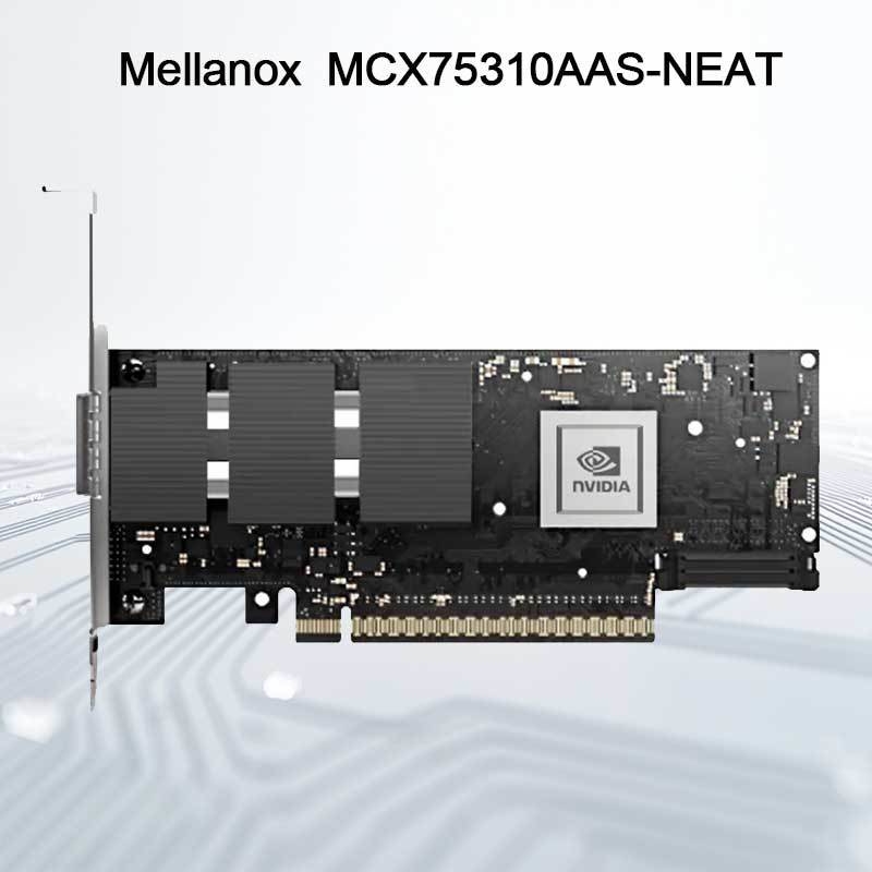 Nvidia Connectx-7 アダプター MCX75310aas-Neat (900-9X766-003N-SQ0) シングルポート OSfp インフィニバンド: Ndr 400GB/S (デフォルト速度) イーサネット: 400gbe