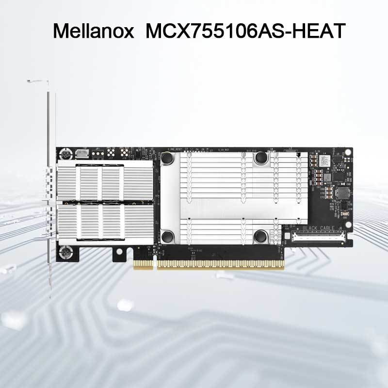 MCX755106as-Heat (900-9X7AH-0078-DTZ) Nvidia Connectx-7 200g イーサネットアダプター、デュアルポート