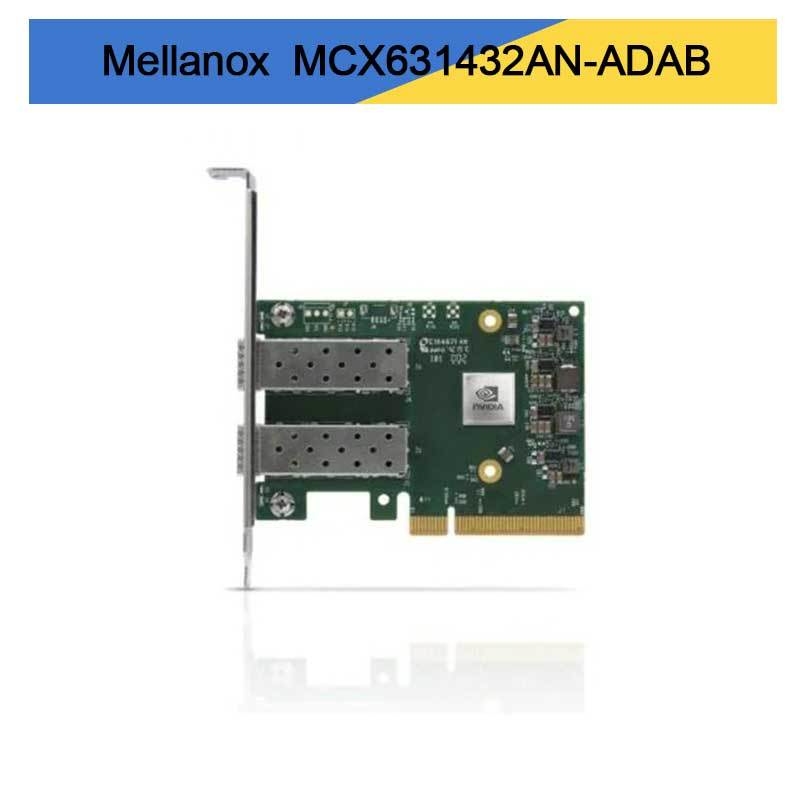 Nvidia MCX631432an-Adab Connectx-6 Lx En アダプターカード 25GB Ocp30, ホスト管理,デュアルポート SFP28,Pcie 4.0 X8,暗号なし,タムスクロール (プルタブ) ブレーキ