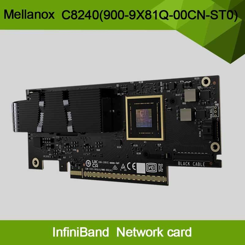 Nvidia Connectx-8 スーパーニック 双ポート Qsfp112インフィニバンド: Ndr Ib (デフォルト) イーサネット: 400gbe C8240 900-9X81q-00cn-St0