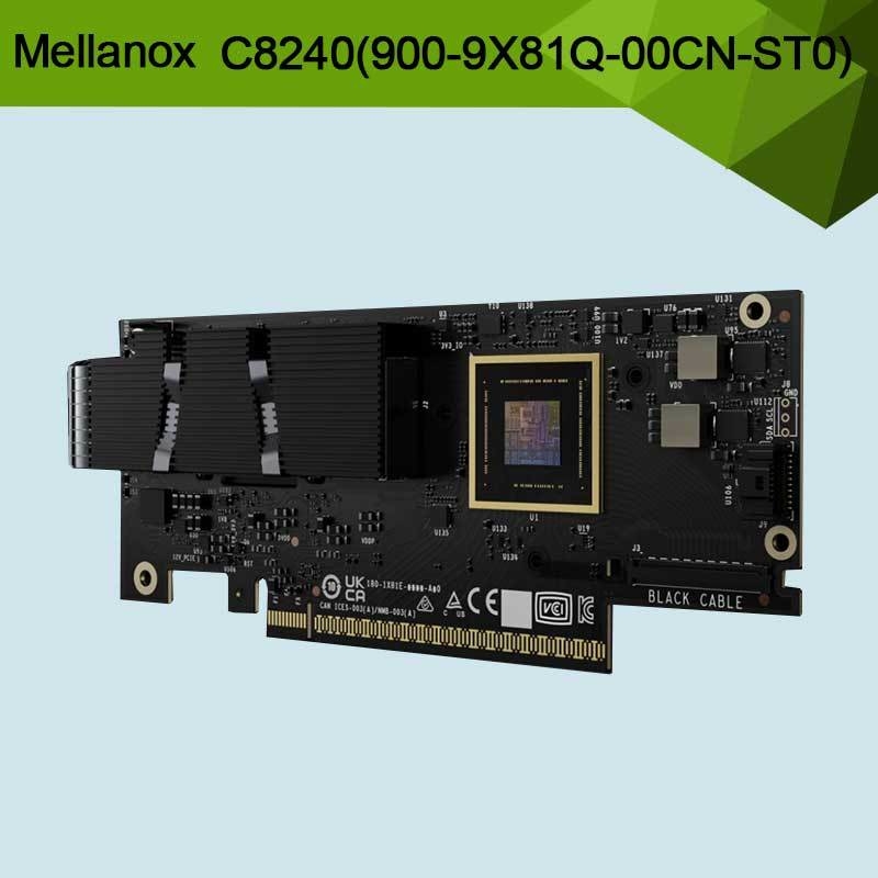 Nvidia Connectx-8 スーパーニック 双ポート Qsfp112インフィニバンド: Ndr Ib (デフォルト) イーサネット: 400gbe C8240 900-9X81q-00cn-St0