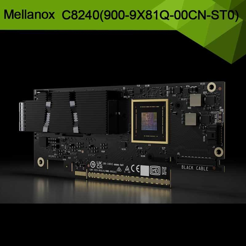 Nvidia Connectx-8 スーパーニック 双ポート Qsfp112インフィニバンド: Ndr Ib (デフォルト) イーサネット: 400gbe C8240 900-9X81q-00cn-St0