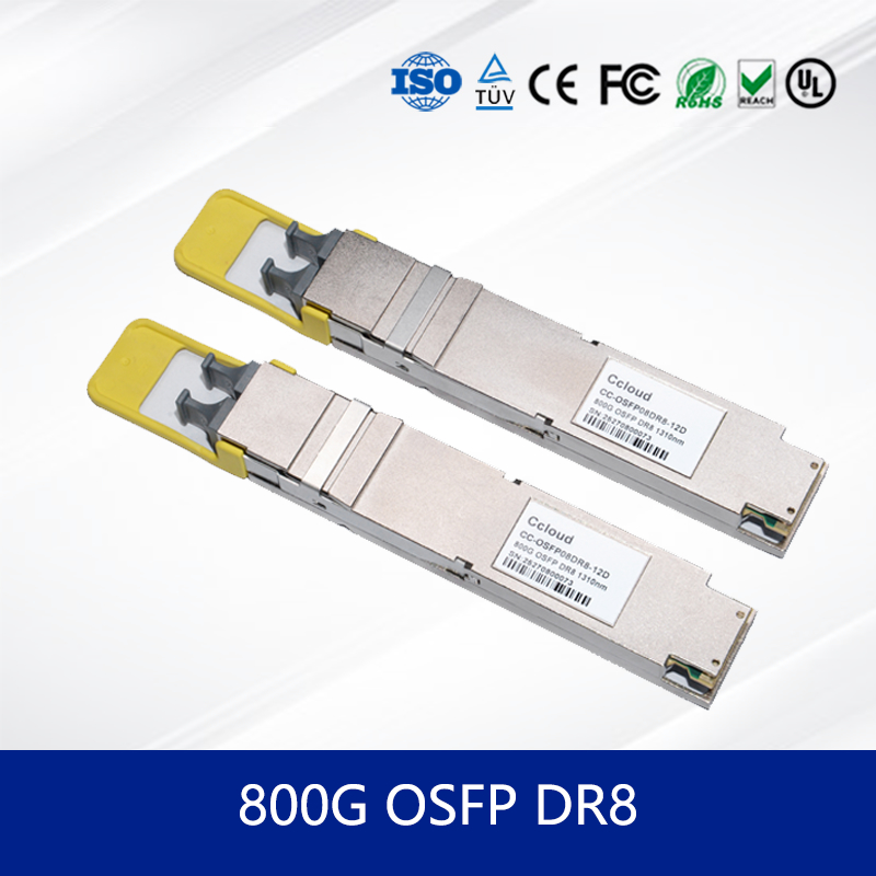 高性能データ伝送用信頼性の高い光トランシーバーモジュール 800G OSFP DR8 トランシーバー
