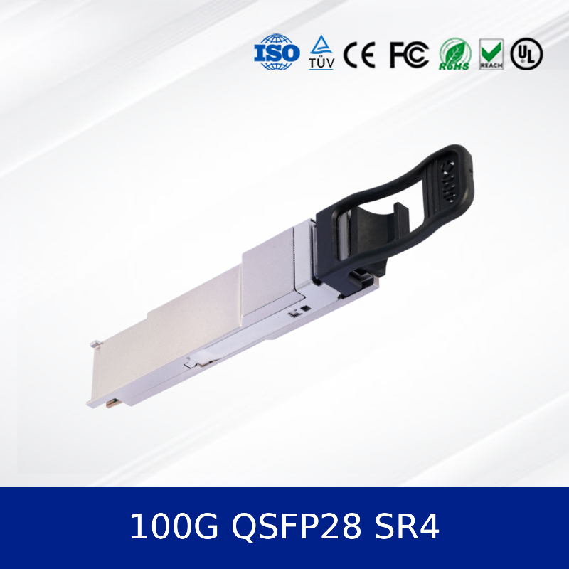 QSFP-100G-SR4 100GBASE-SR4 QSFP28 光トランシーバーモジュール 850nm 100m DOM MPO-12 MMF 光ファイバトランシーバ