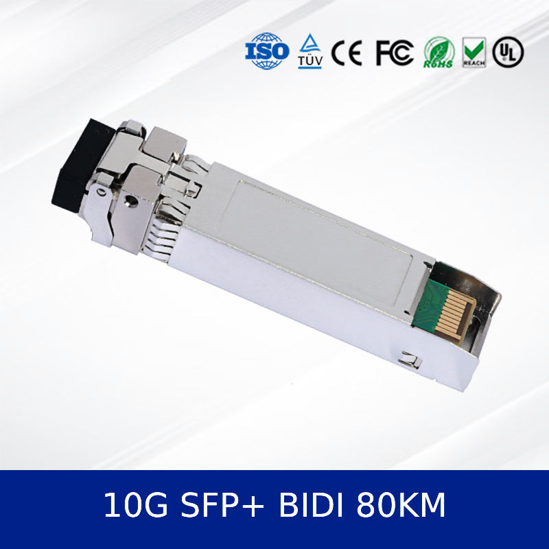 光トランシーバーモジュール Premium 10g SFP+ Bidi 80km データセンター用光ファイバーモジュール。