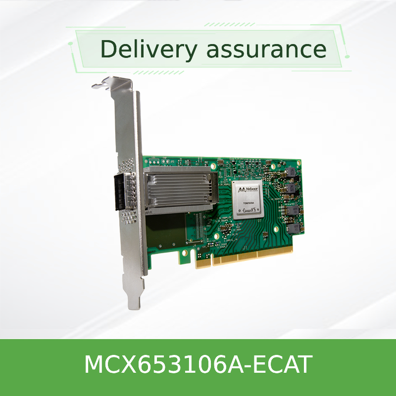 オリジナル MCX653106A-ECAT コネクト X-6 100Gb/S デュアルポート QSFP56 イーサネット アダプター